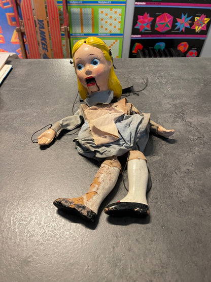 Set of 3 Peter Puppet Alice and Wonderland Marionettes