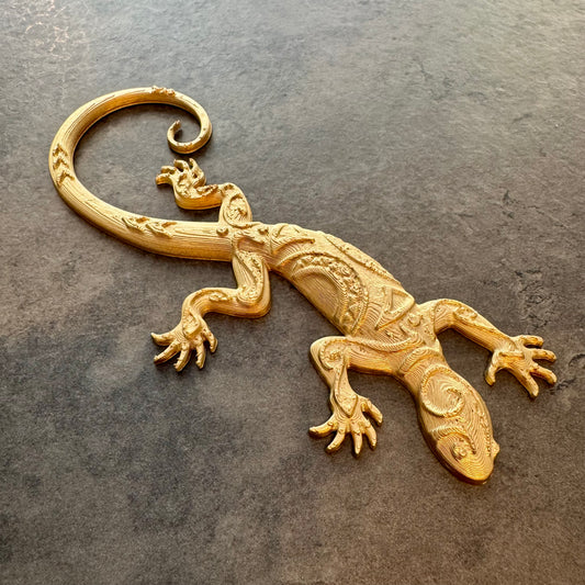 3D Printed Golden Lizard