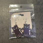 Wooden Bat Kitty Earrings