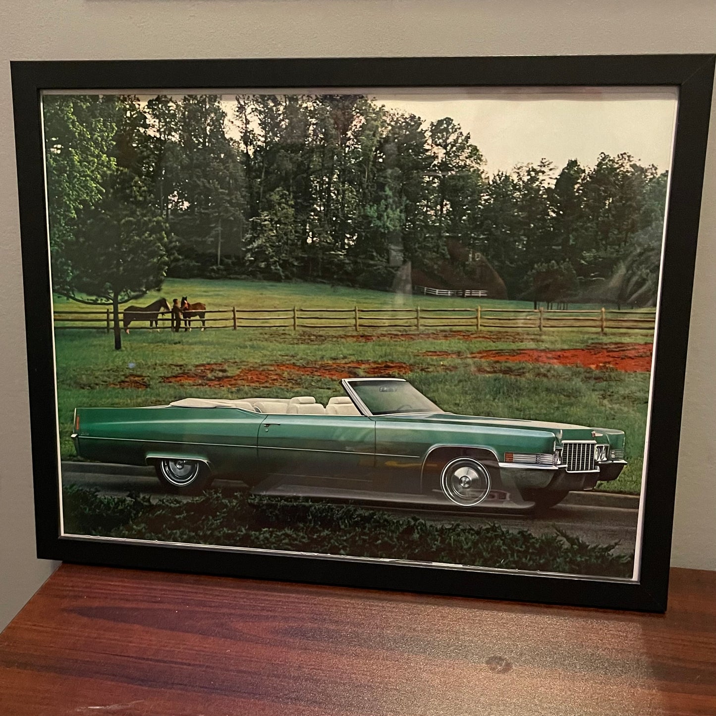 Framed Cadillac DeVille Ad
