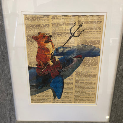 Corgi Hammerhead Print