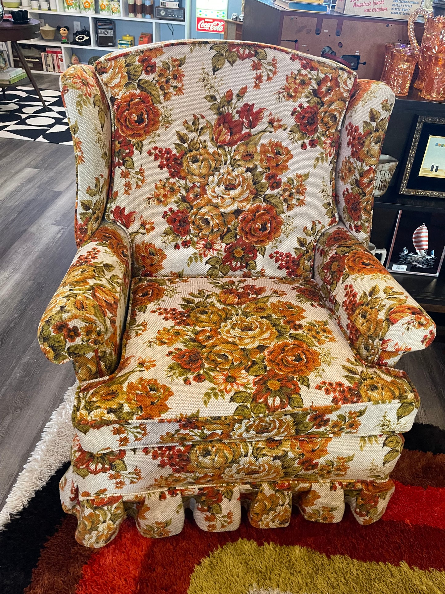 Floral Arm Chair