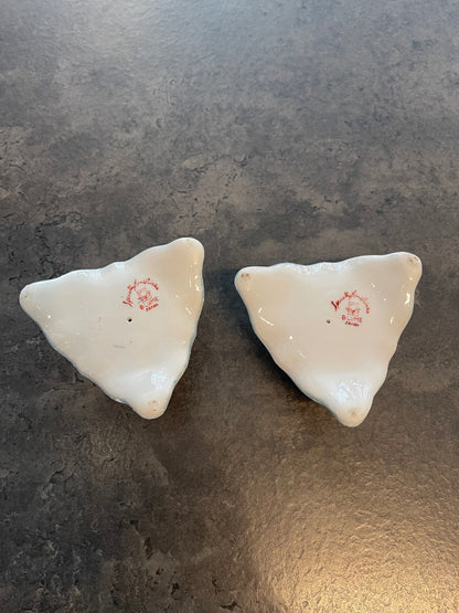 Pair of Porcelain Candlestick Holders