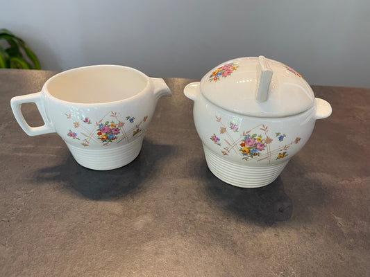 Art Deco Sugar and Creamer Set