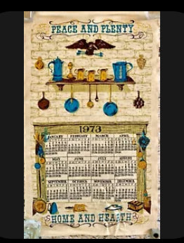 1973 Linen Tea Towel