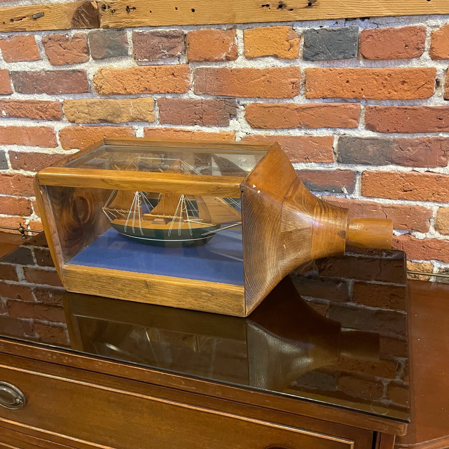 Ship in Wooden Bottle