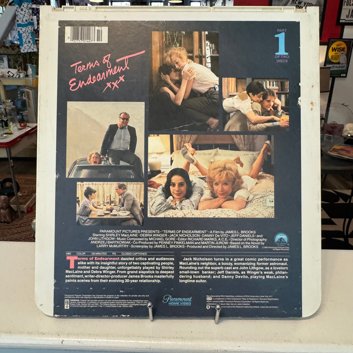 Terms of Endearment CED Video Disc 1 and 2