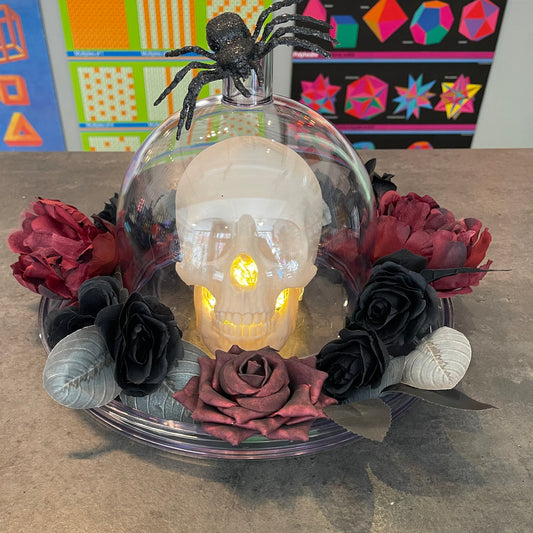 Skull in a Bell Jar Platter
