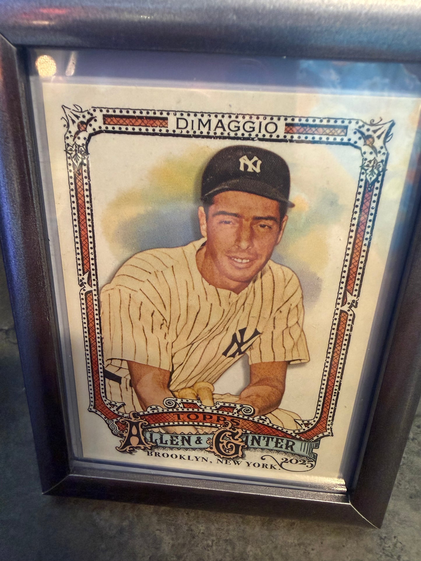 2025 Repro Joe DiMaggio Card Framed