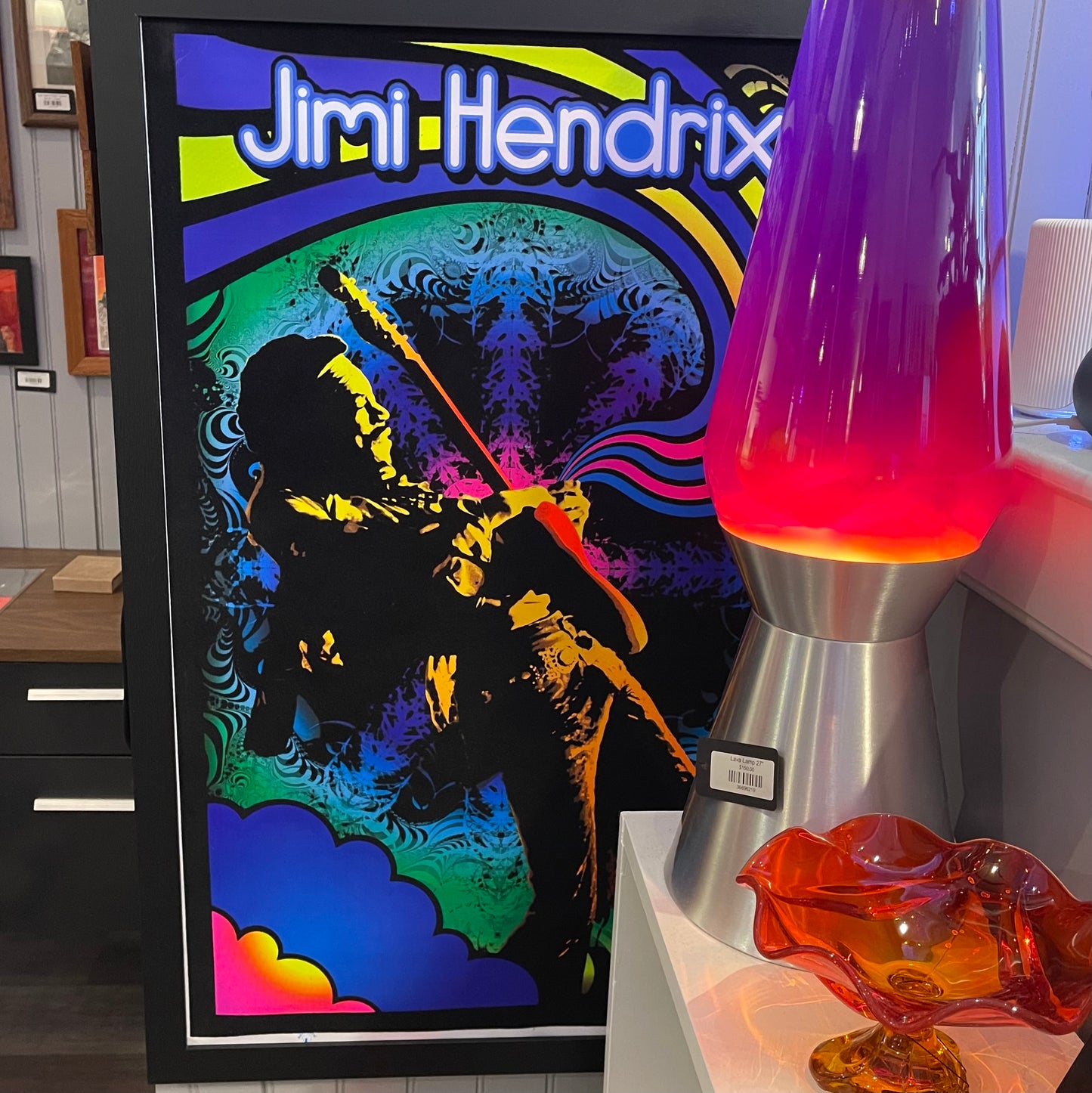 Jimmy Hendrix Velvet Black Light Poster