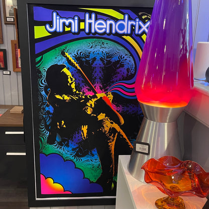 Jimmy Hendrix Velvet Black Light Poster