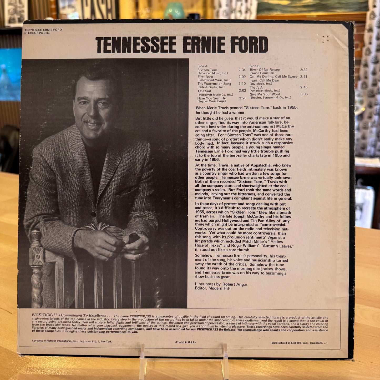 Tennessee Ernie Ford 'Sixteen Tons' Vinyl