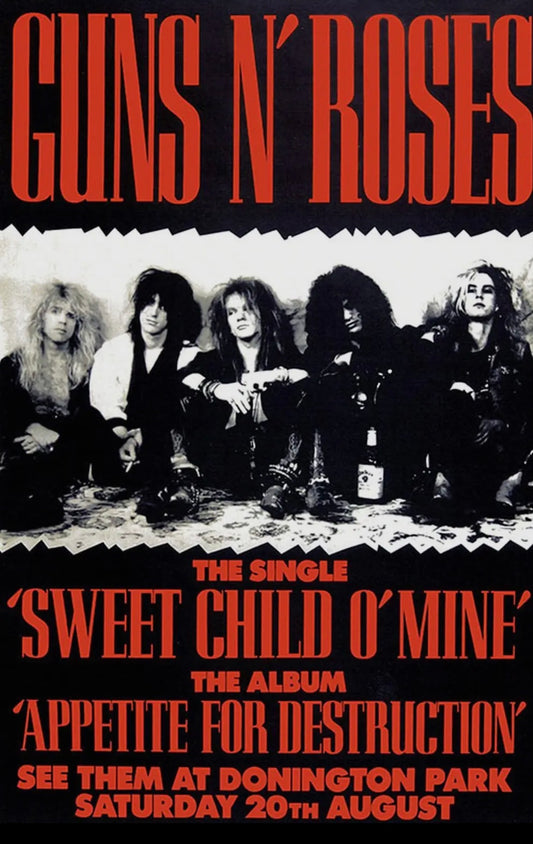 Guns N Roses Concert Poster (reprint)