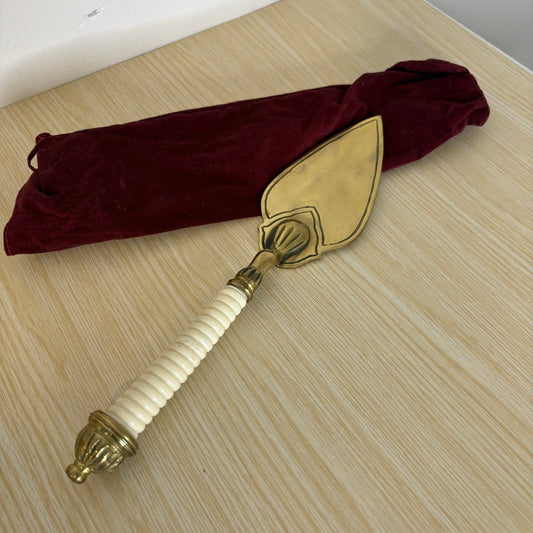 Brass Cake Server