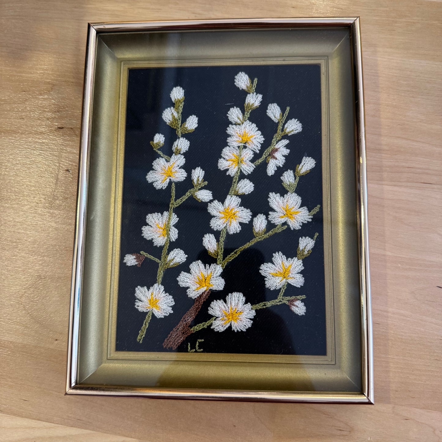 Embroidered Daisy Art