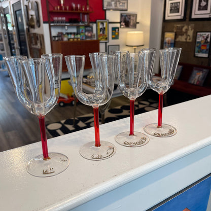 Set of 4 Goldschlager Triple Shot Glass