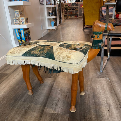 Camel Saddle Stool Green