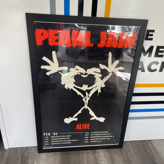 Framed Pearl Jam Alive Poster 1992