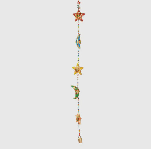 Hanging Moon Star Garland