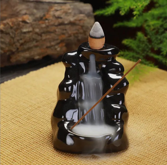 Ceramic Blackflow Incense Burner