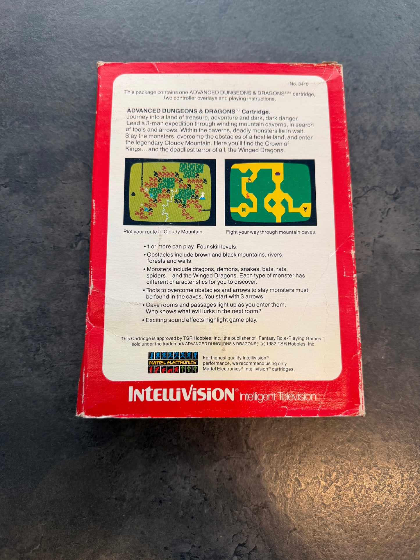 Advanced Dungeons & Dragons - Intellivision Game in Box