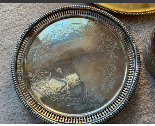 Silver Style Serving Tray