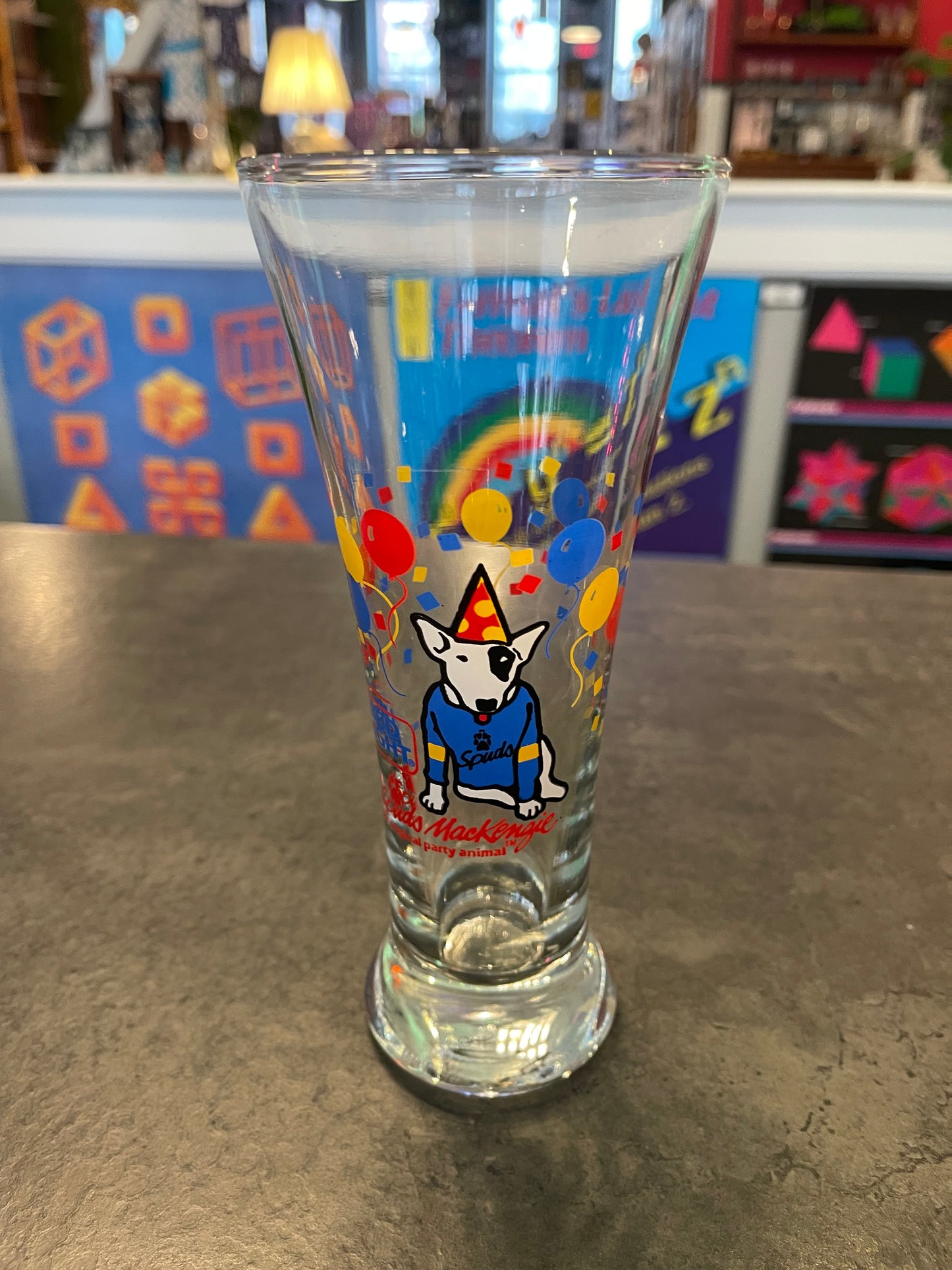 Spuds McKenzie Beer Glass