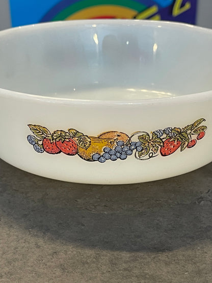 Fire King Casserole Fruit