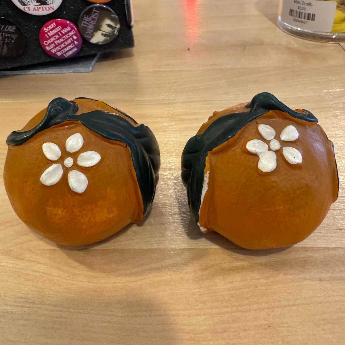 California Oranges Salt and Pepper Shakers Victoria Ceramics