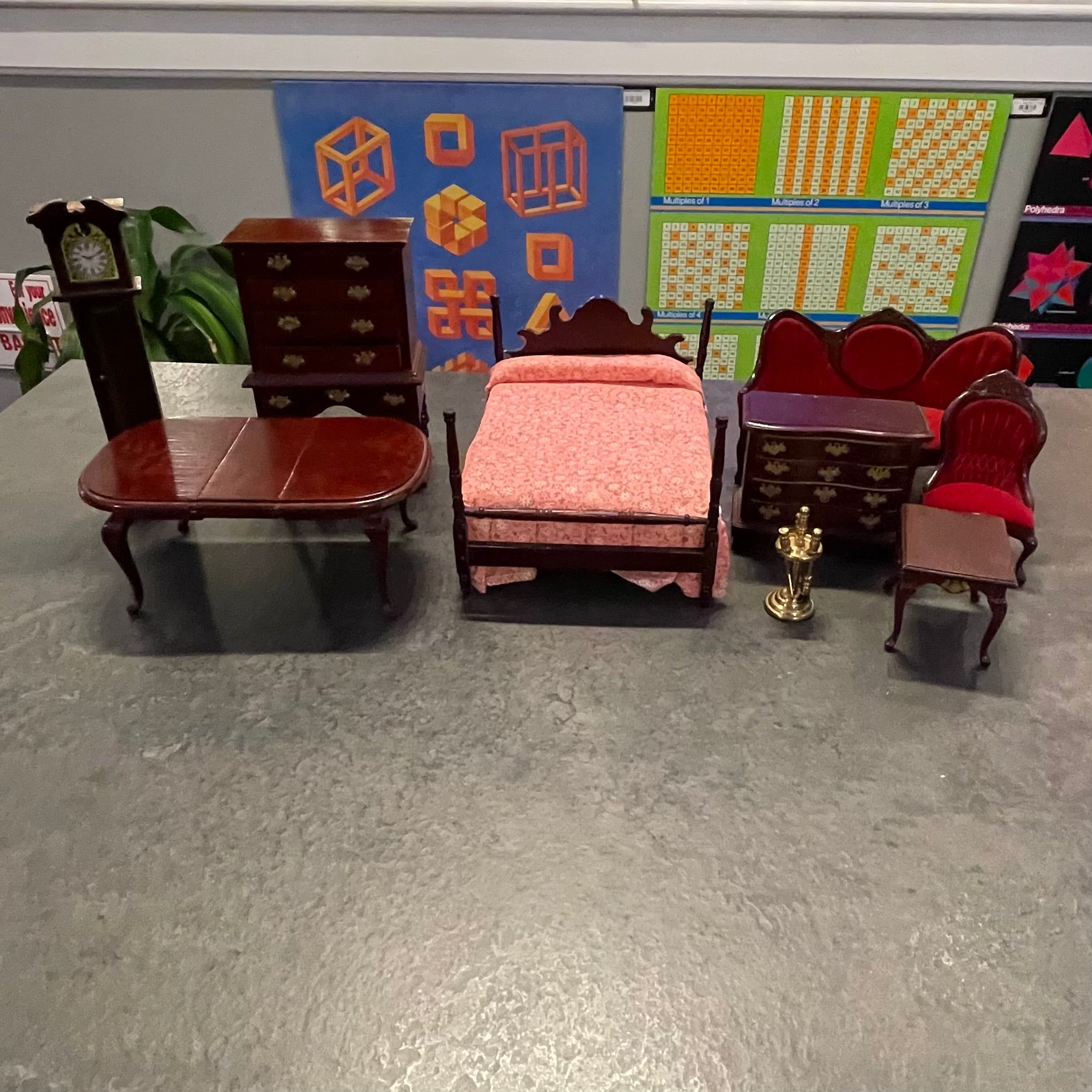 Set of Victorian Doll House Furniture