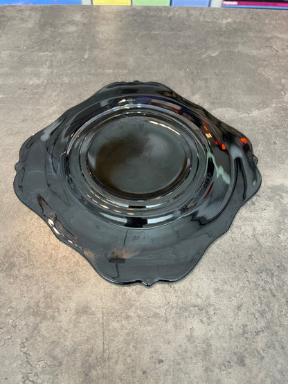 LE Smith Black Glass Plate