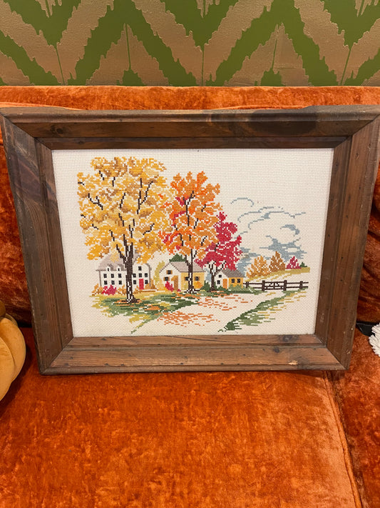 Autumn Scene Cross Stich