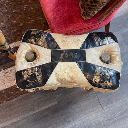 Camel Saddle Stool Black