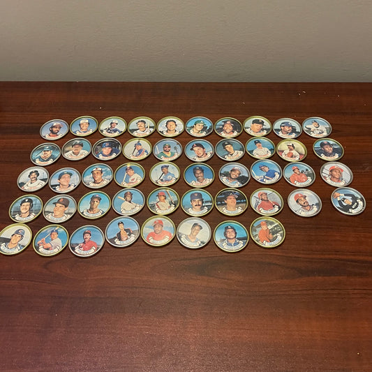 Complete set of 48 Topps Baseball Coins 1987