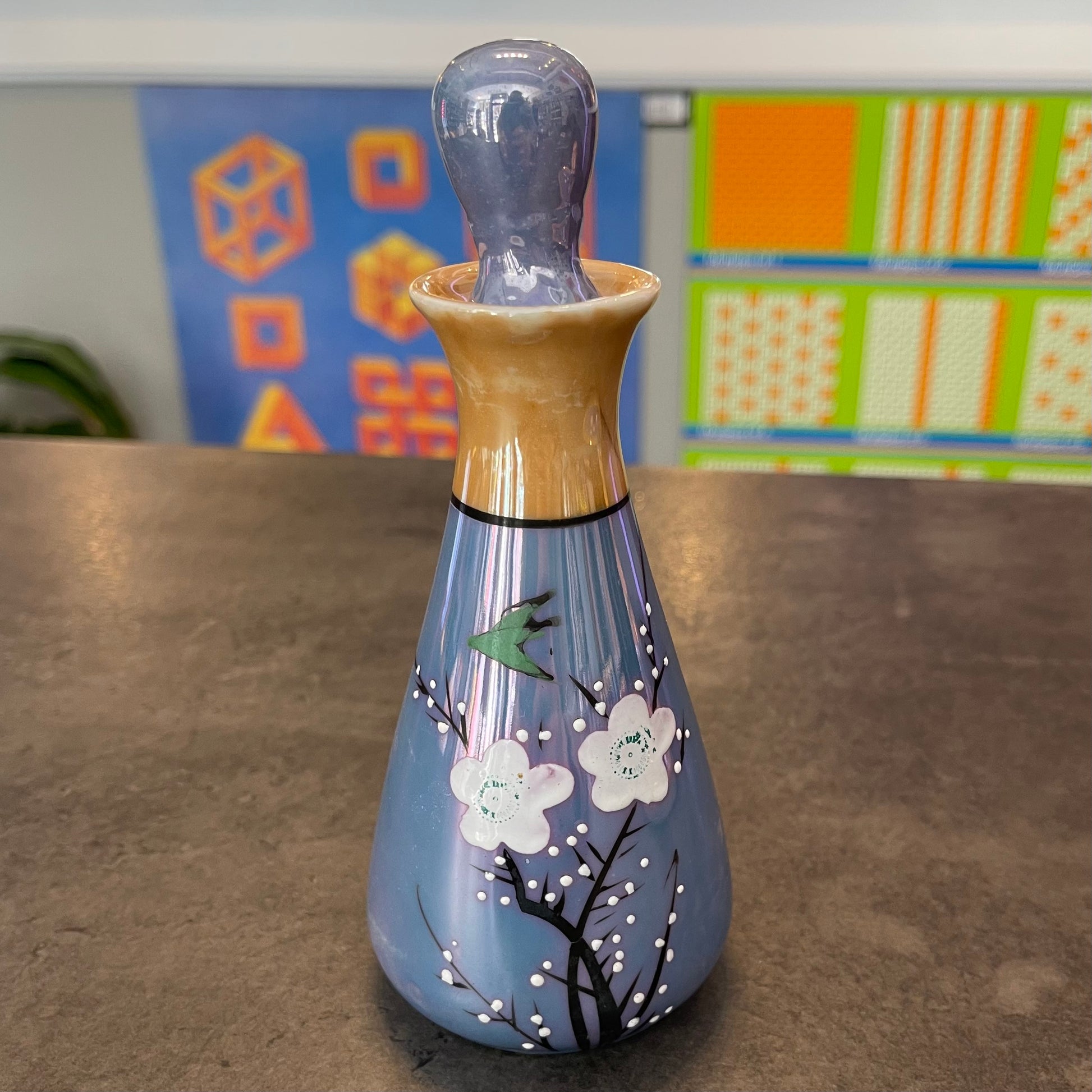 Japanese Cherry Blossom Lusterware Condiment Set