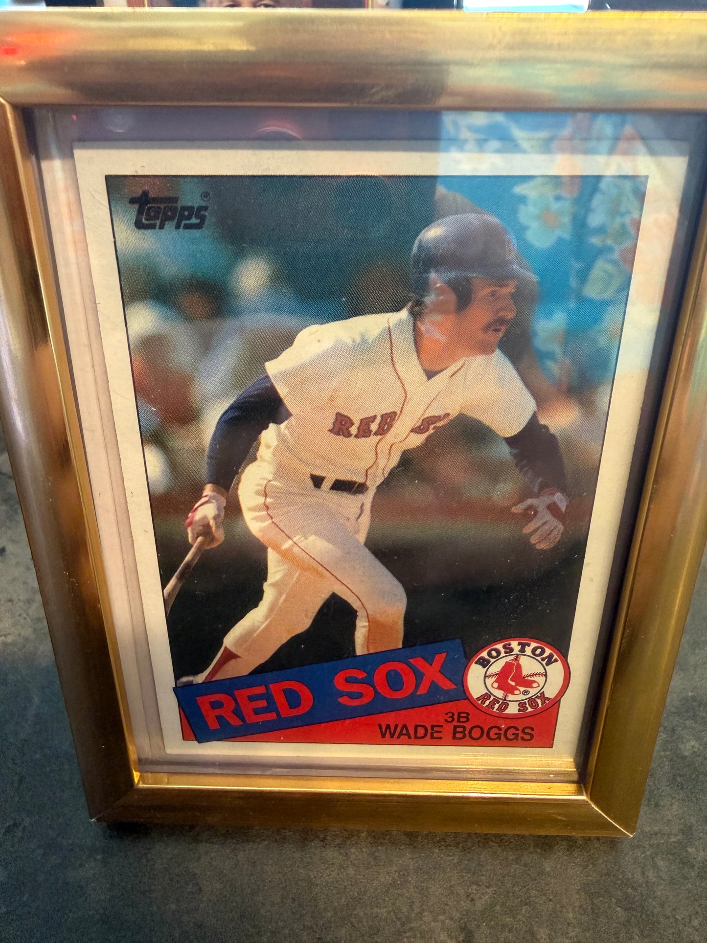 1983 Wade Boggs Card Framed
