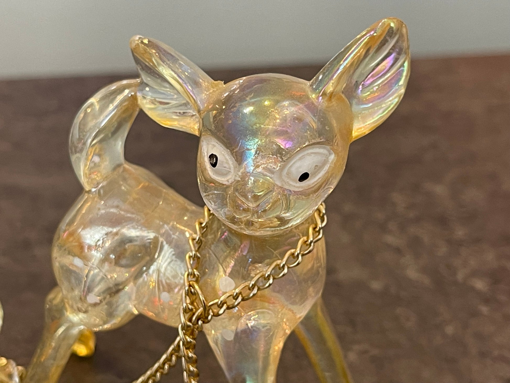 Lucite Deer with Pair of Fawns