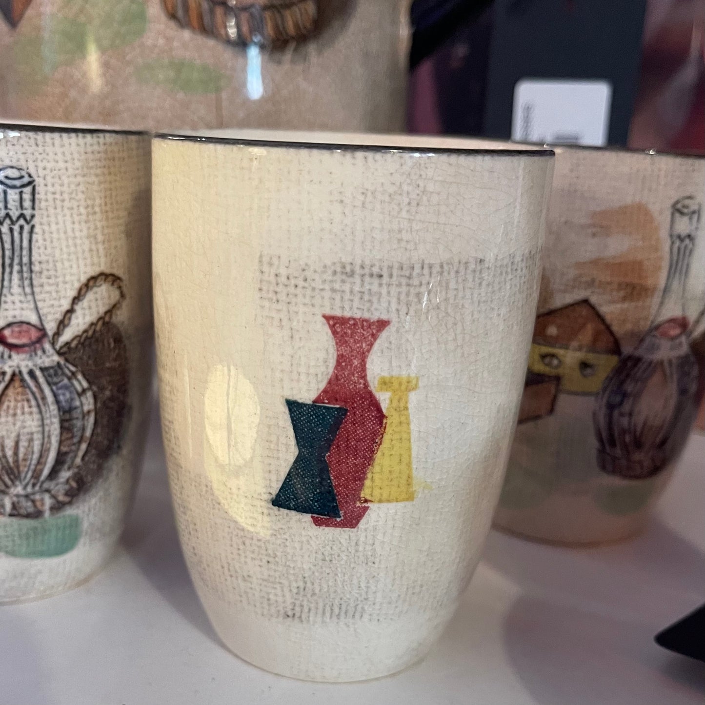 Royal Seely Capri Pitcher with 6 Glasses