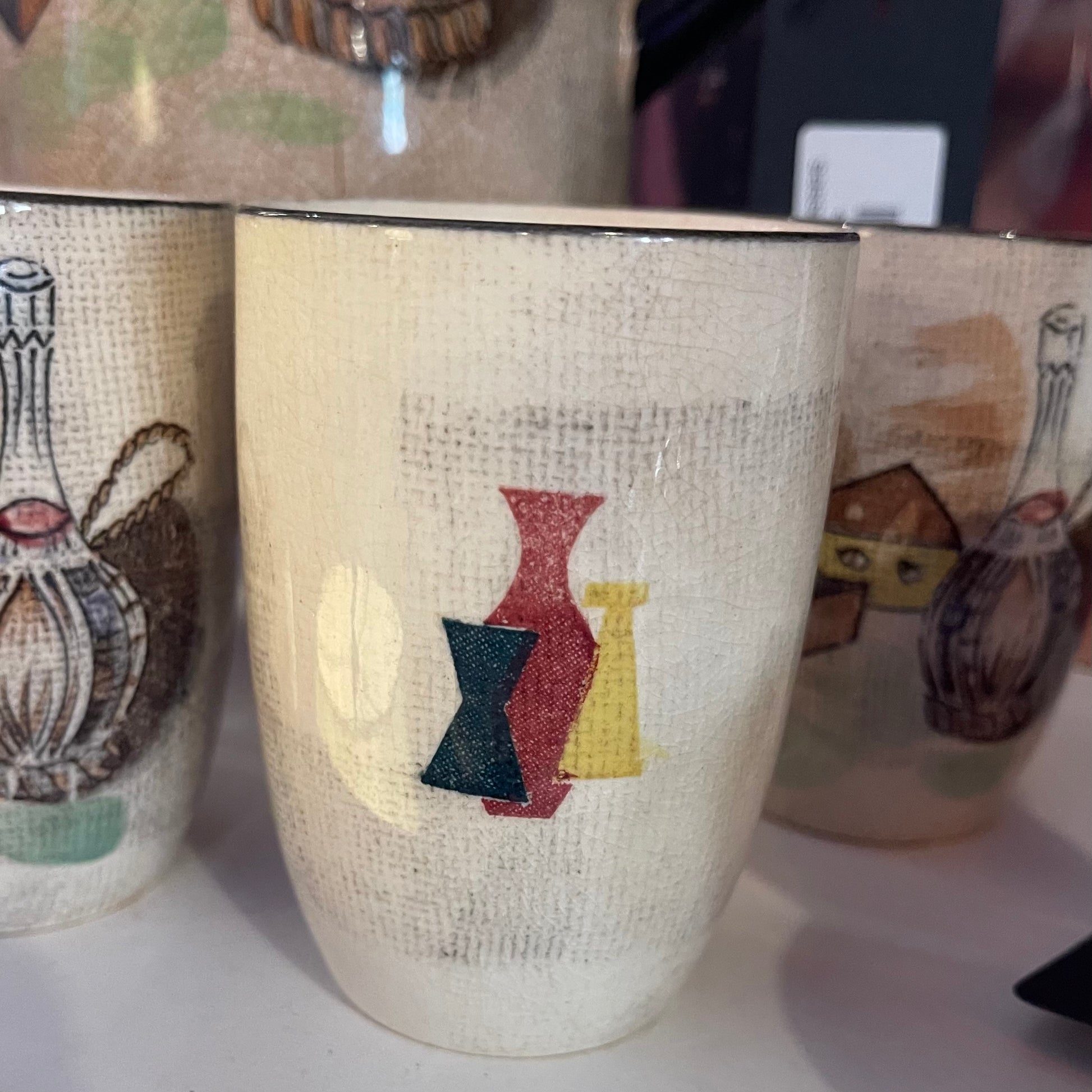 Royal Seely Capri Pitcher with 6 Glasses