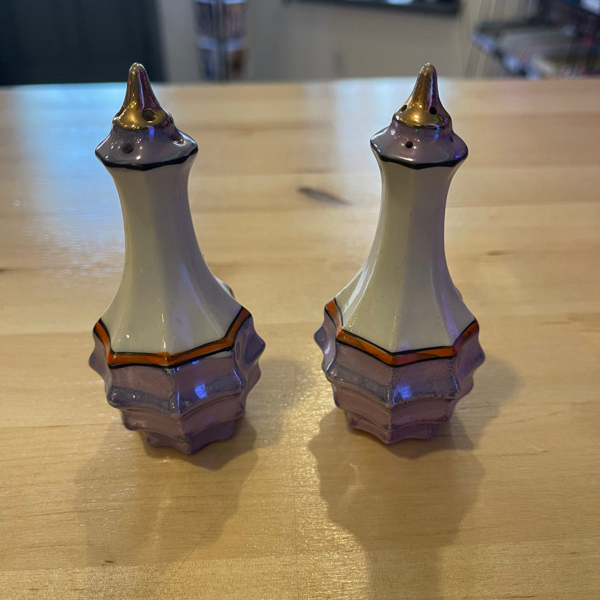 Lusterware Salt and Pepper Shakers