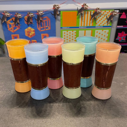 Tiki Rainbow Glasses Set of 6