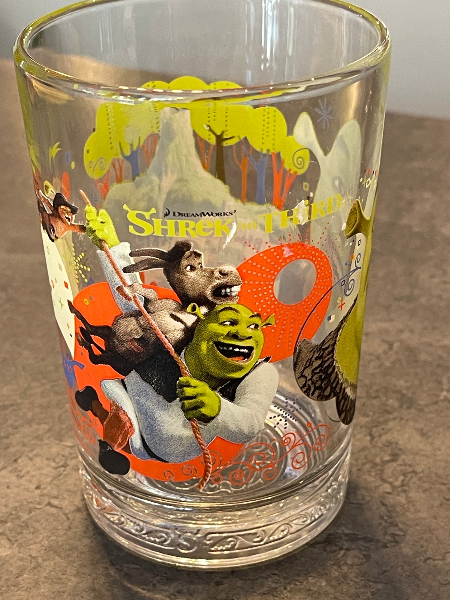 Shrek the Third McDonald's Glass