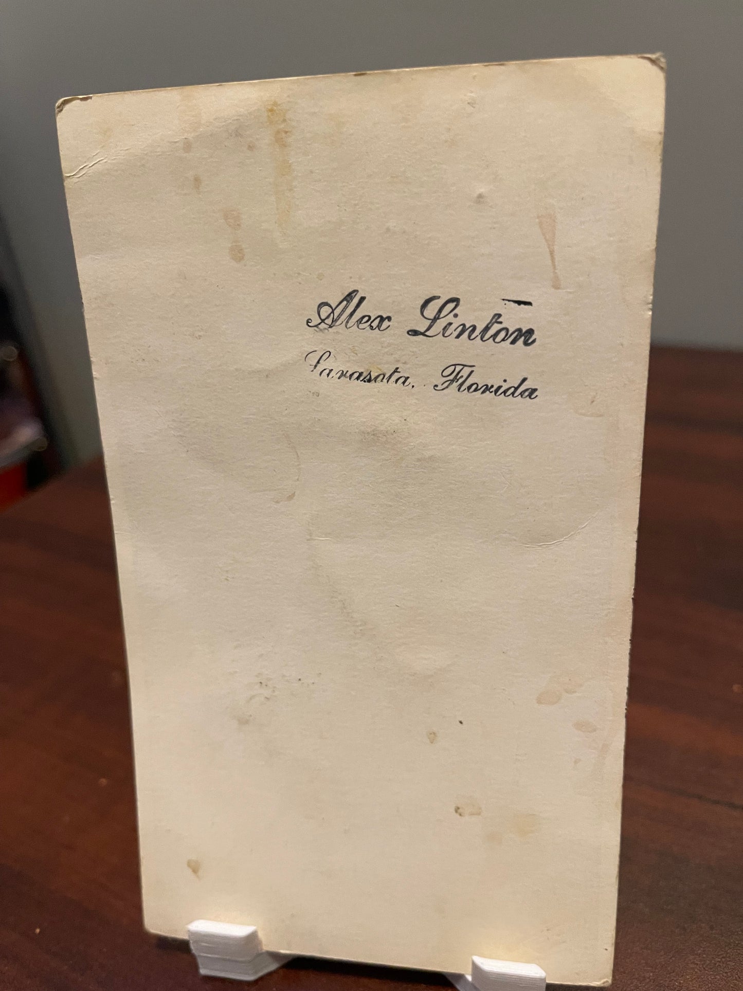 Alex Linton Sword Swallower Pitch Card