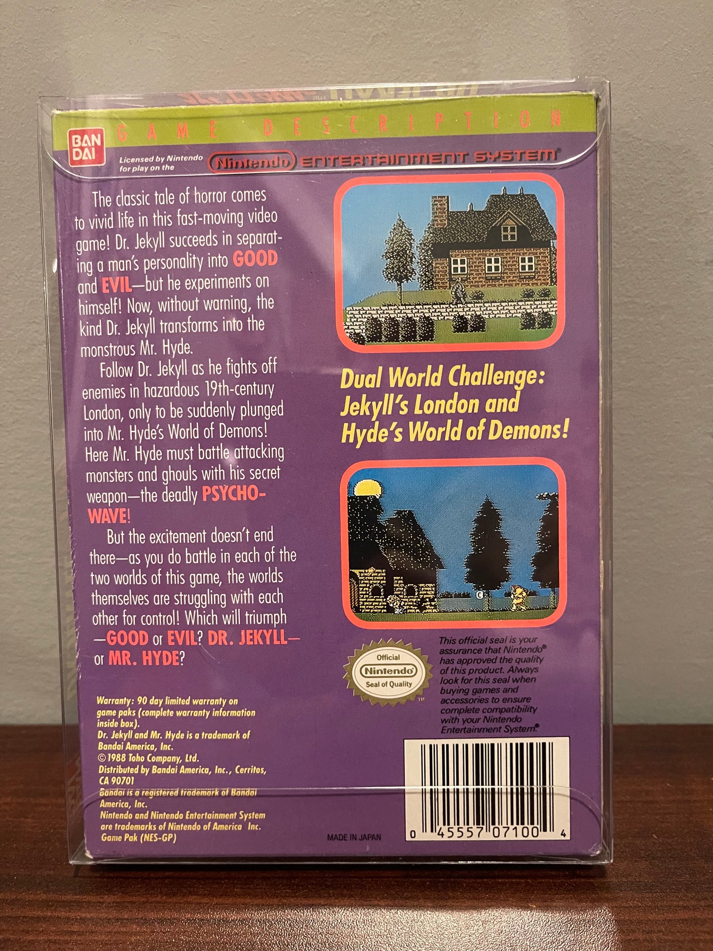 Dr. Jekyll and Mr. Hyde NES Game Complete