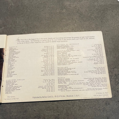 New York Souvenir Booklet