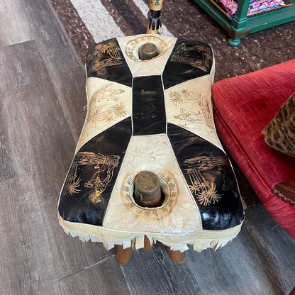 Camel Saddle Stool Black