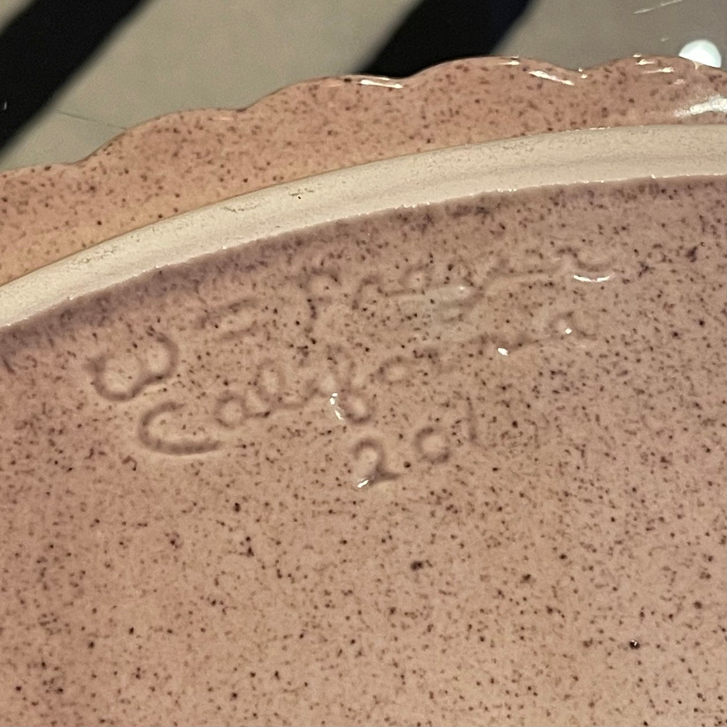 California Pottery W. Frazier Lazy Susan Serving Set