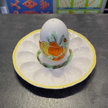 Deviled Egg Dish with Shakers