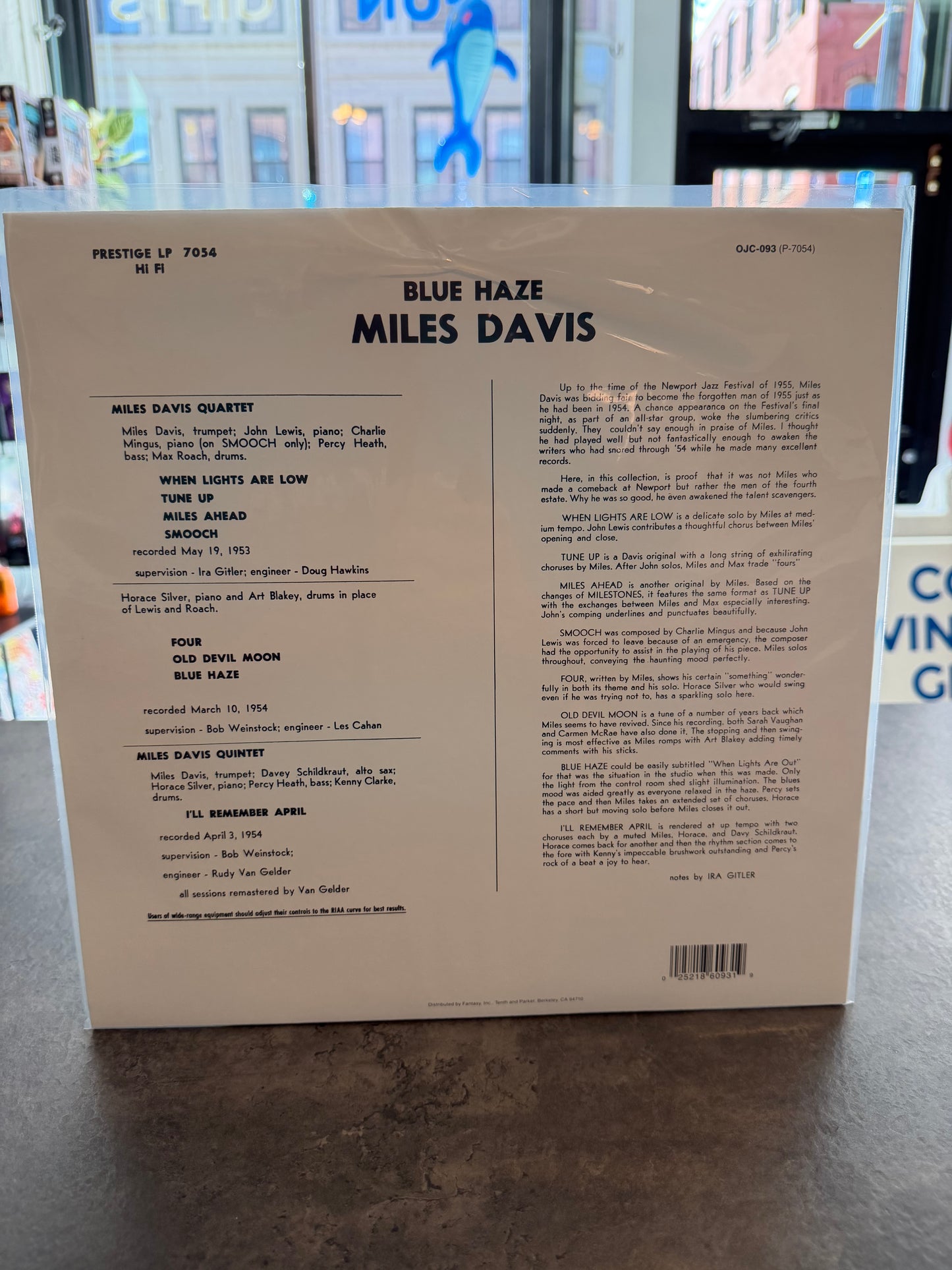 Miles Davis - Blue Haze Limited Edition Reissue Blue Translucent Vinyl