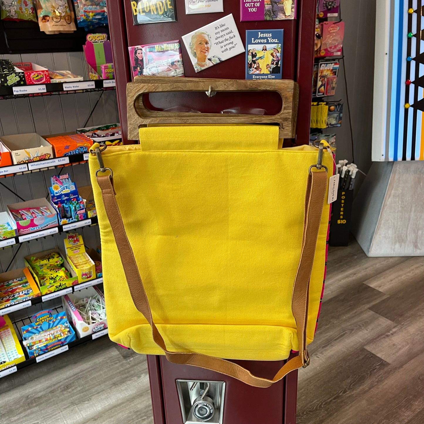 Wooden Handle Bag